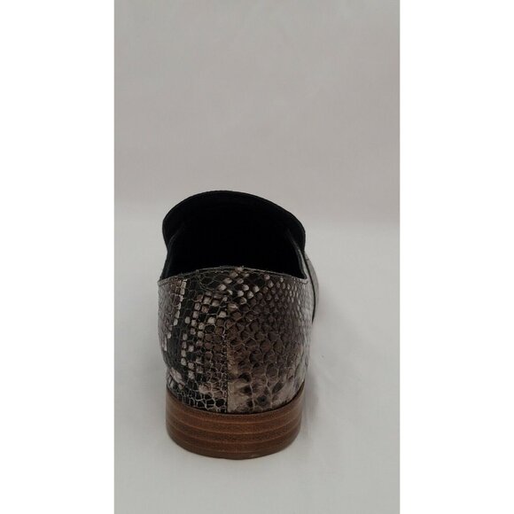 Jeffrey Campbell Priestly Cap Toe Loafers Python Print Leather Slip On Size 8 - Picture 4 of 8